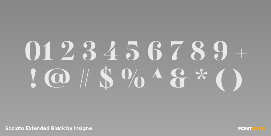 Sociato Extended Black Font Poster #1