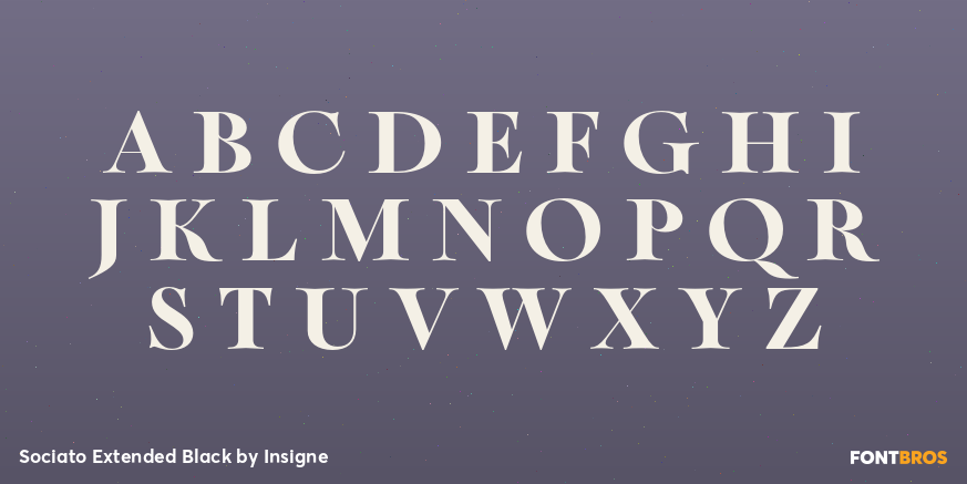 Sociato Extended Black Font Poster #1