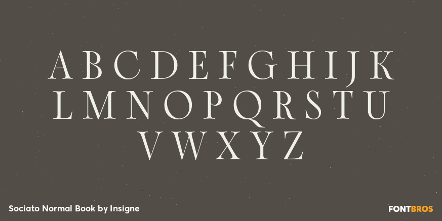Sociato Normal Book Font Poster #2