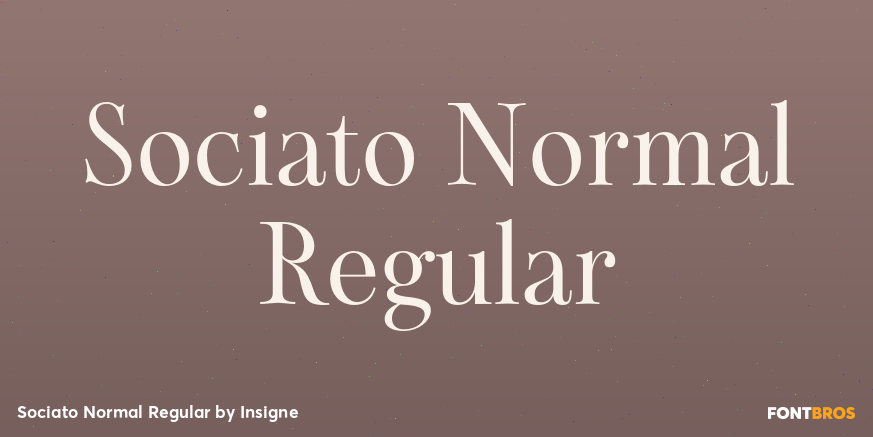 Sociato Normal Regular Font Poster #1