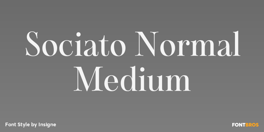 Sociato Normal Medium Font Poster #1
