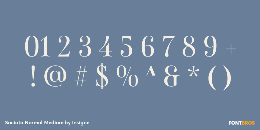 Sociato Normal Medium Font Poster #1