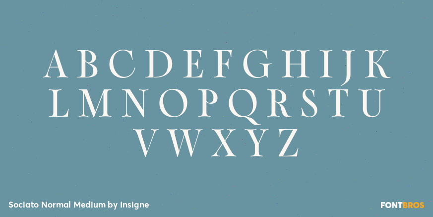 Sociato Normal Medium Font Poster #1