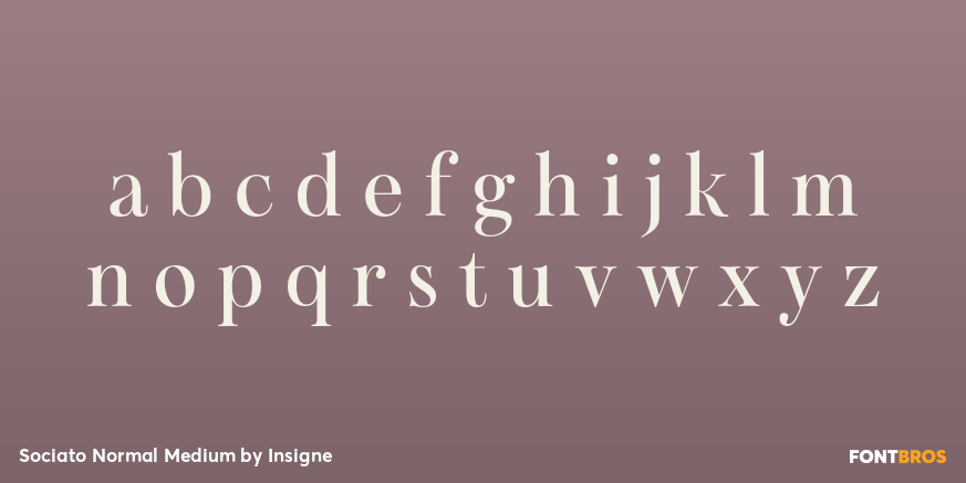 Sociato Normal Medium Font Poster #1