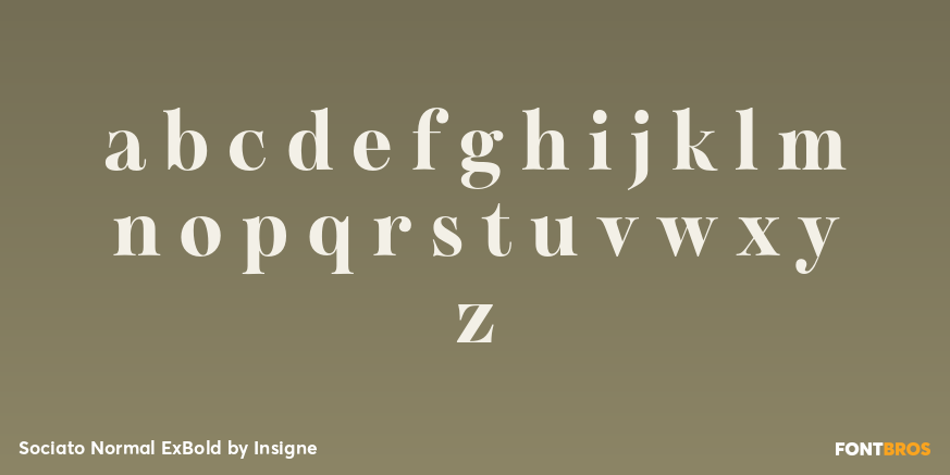 Sociato Normal ExBold Font Poster #3