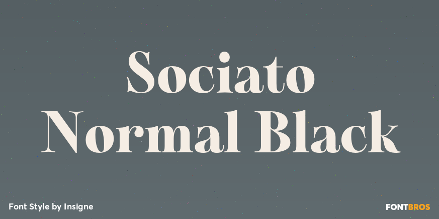 Sociato Normal Black Font Poster #1