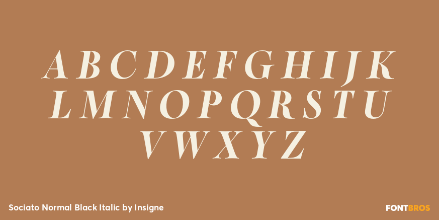 Sociato Normal Black Italic Font Poster #2