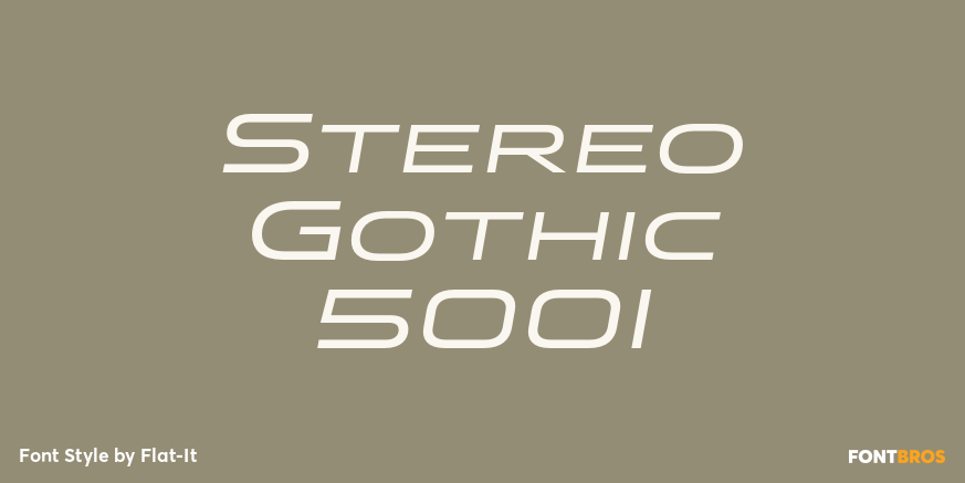 Stereo Gothic 500I Font Poster #1