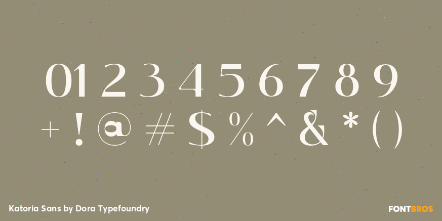 Katoria Sans Font Poster #4