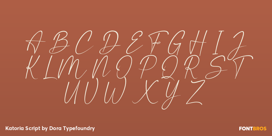 Katoria Script Font Poster #1