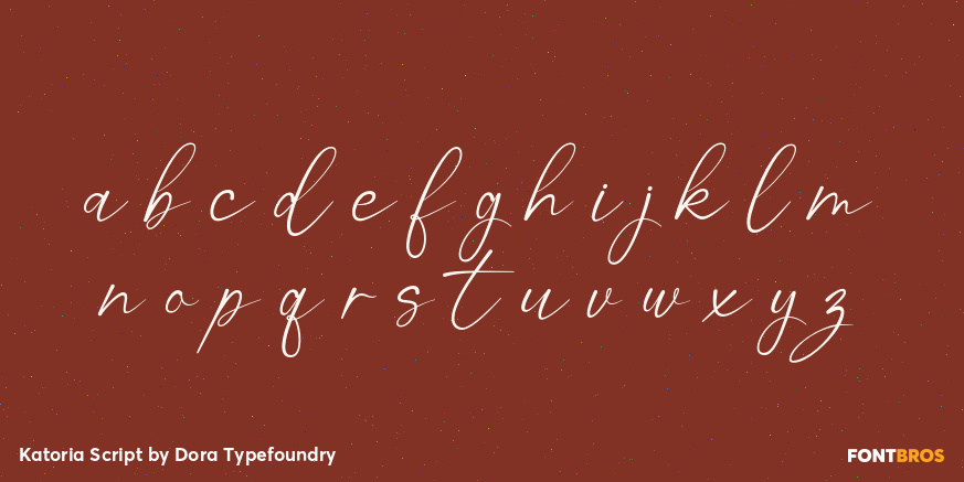 Katoria Script Font Poster #1