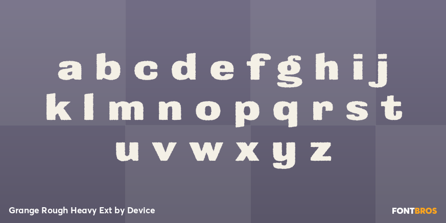 Grange Rough Heavy Ext Font Poster #3