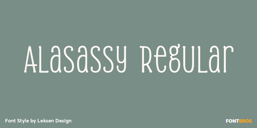 Alasassy Regular Font Poster #1