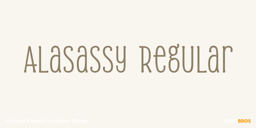 Alasassy Regular Poster
