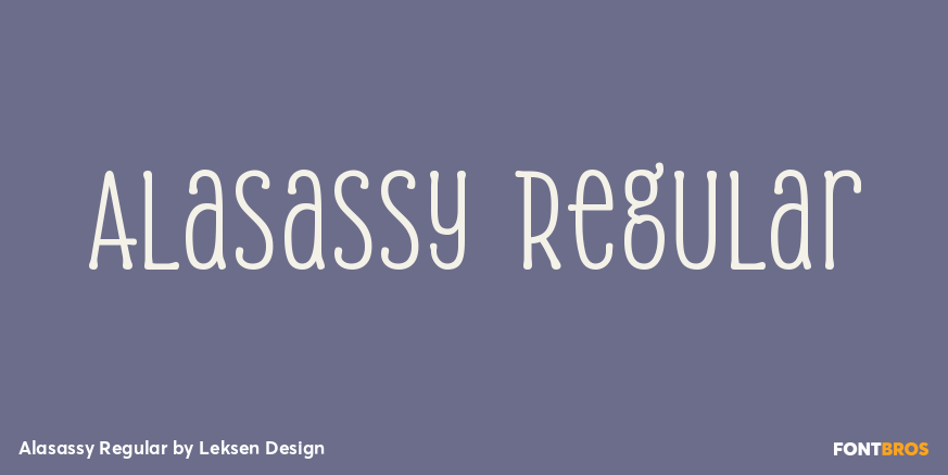 Alasassy Regular Poster