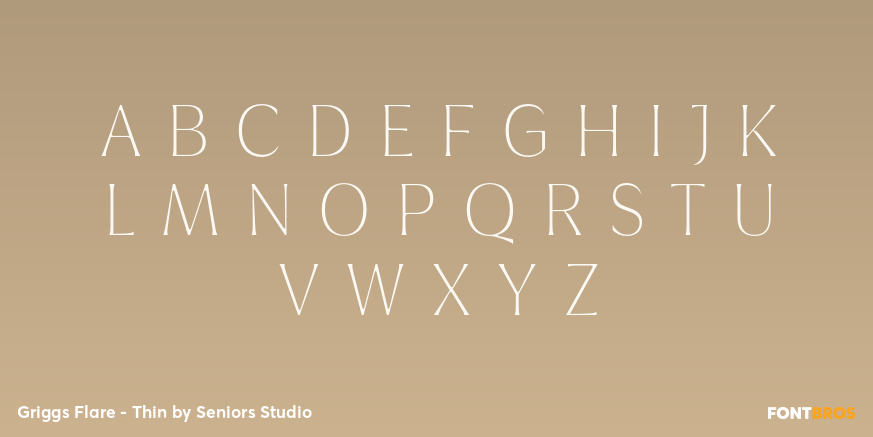 Griggs Flare - Thin Font Poster #2