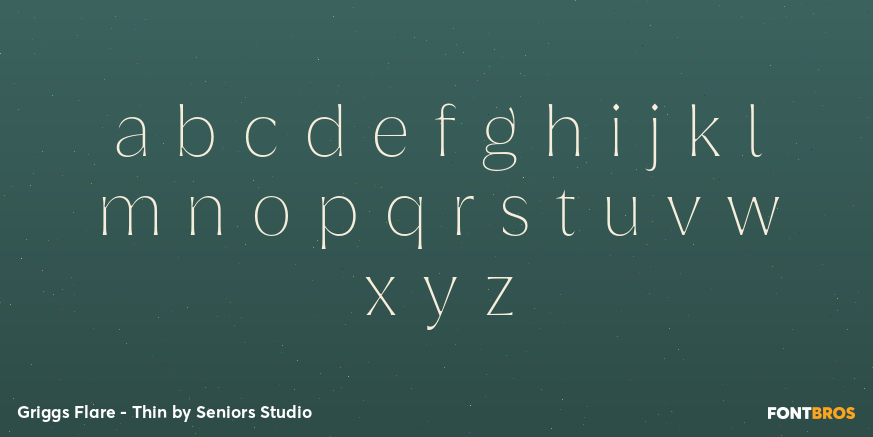 Griggs Flare - Thin Font Poster #3