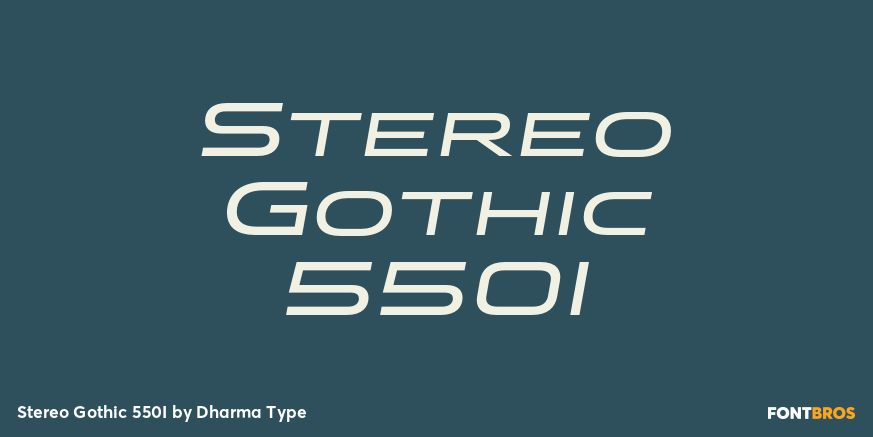 Stereo Gothic 550I Font Poster #1