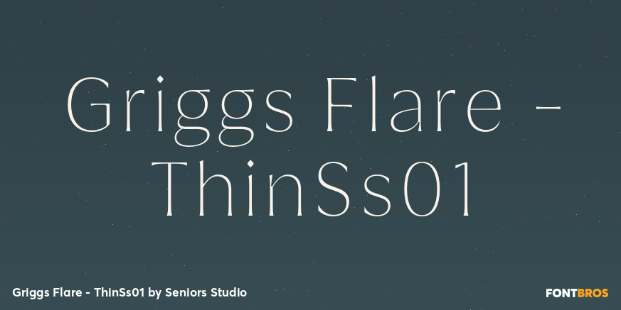 Griggs Flare - ThinSs01 Font Poster #1