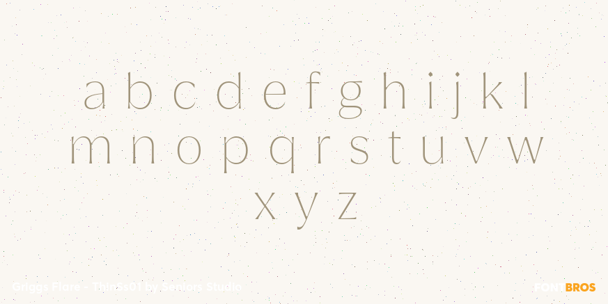 Griggs Flare - ThinSs01 Font Poster #3