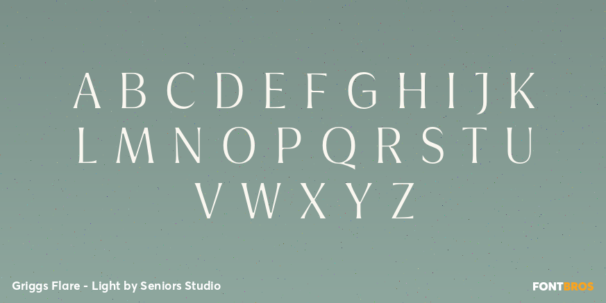 Griggs Flare - Light Font Poster #1