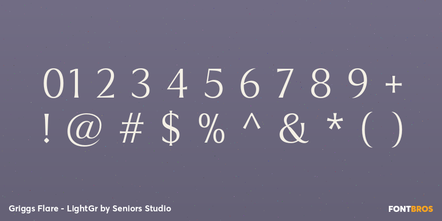 Griggs Flare - LightGr Font Poster #1