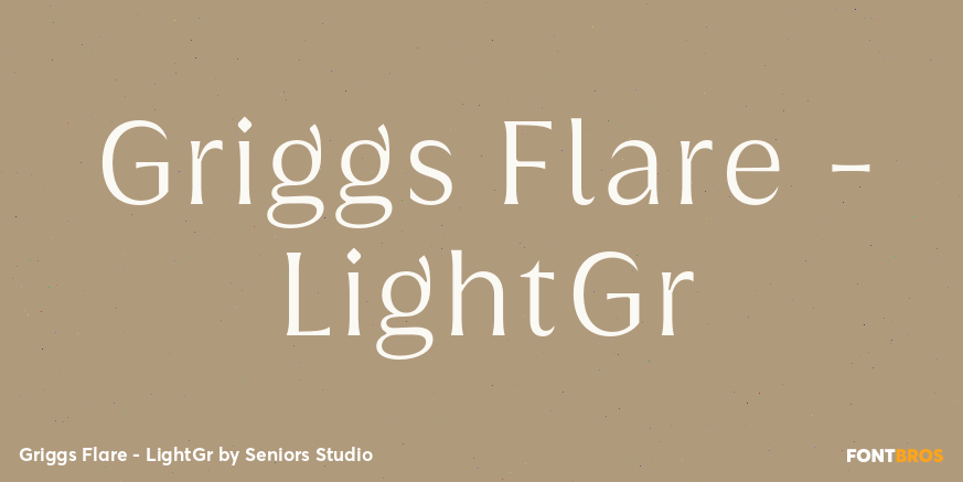 Griggs Flare - LightGr Font Poster #1