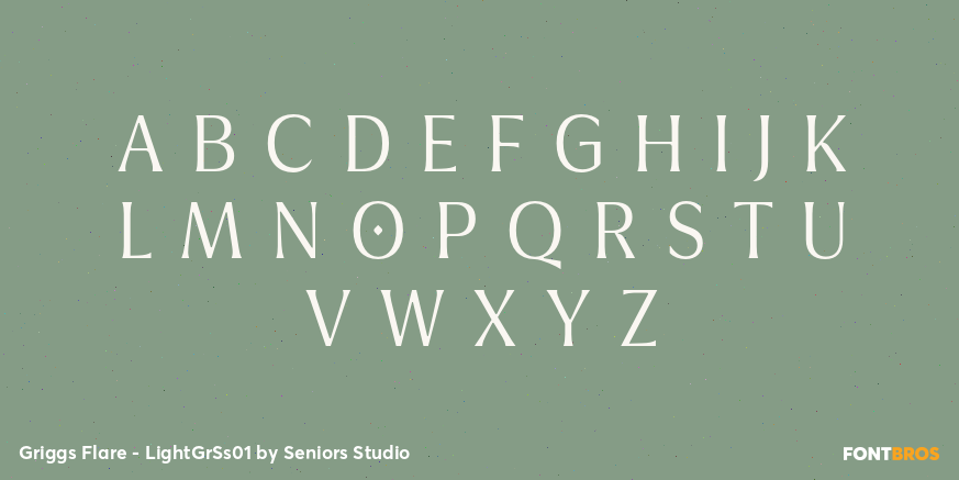Griggs Flare - LightGrSs01 Font Poster #1