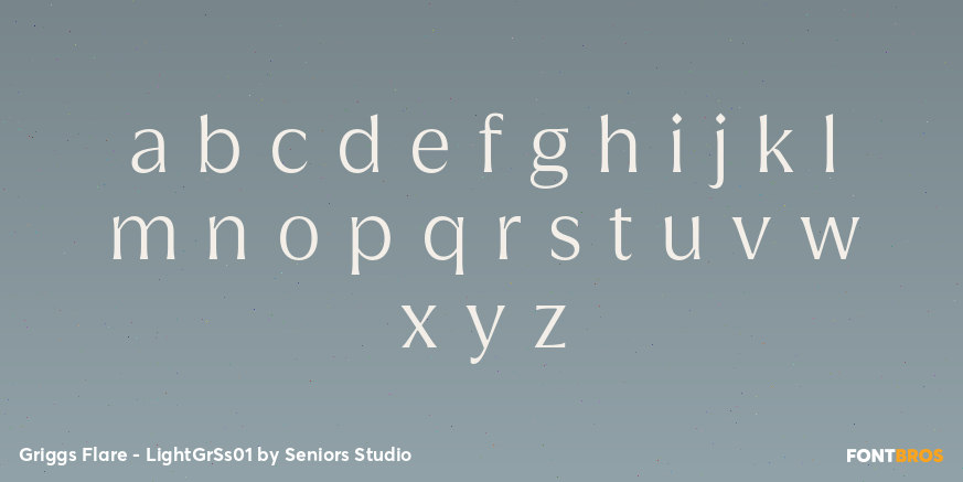 Griggs Flare - LightGrSs01 Font Poster #1