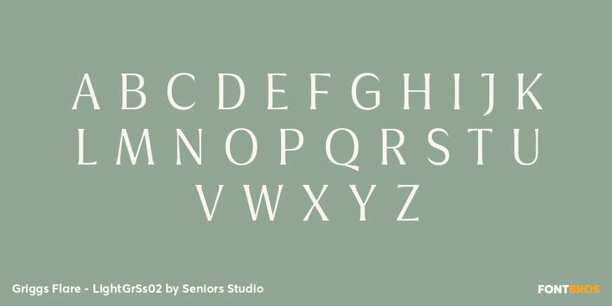Griggs Flare - LightGrSs02 Font Poster #2
