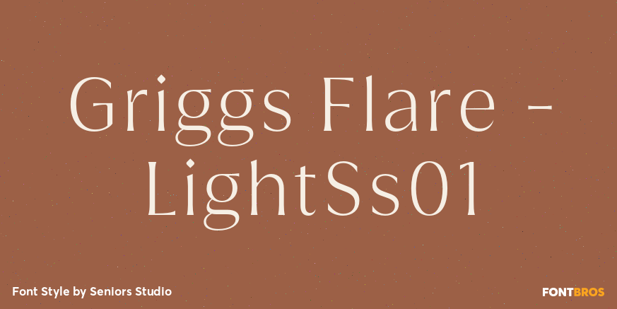Griggs Flare - LightSs01 Font Poster #1