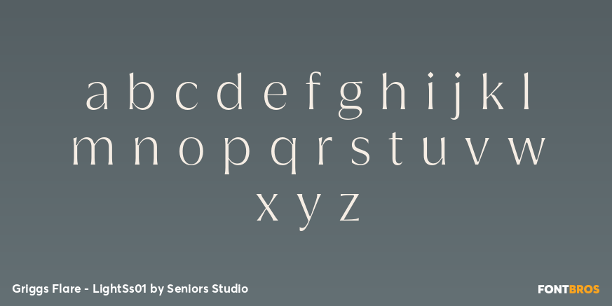 Griggs Flare - LightSs01 Font Poster #3