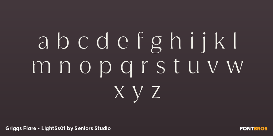 Griggs Flare - LightSs01 Font Poster #1