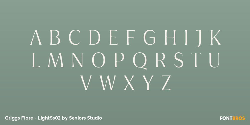 Griggs Flare - LightSs02 Font Poster #2