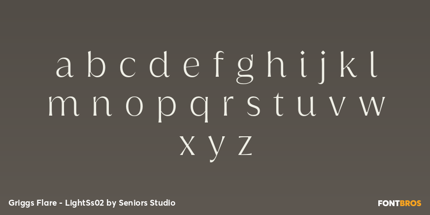 Griggs Flare - LightSs02 Font Poster #1