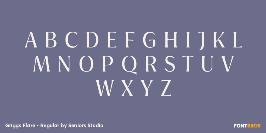 Griggs Flare - Regular Font Poster #1