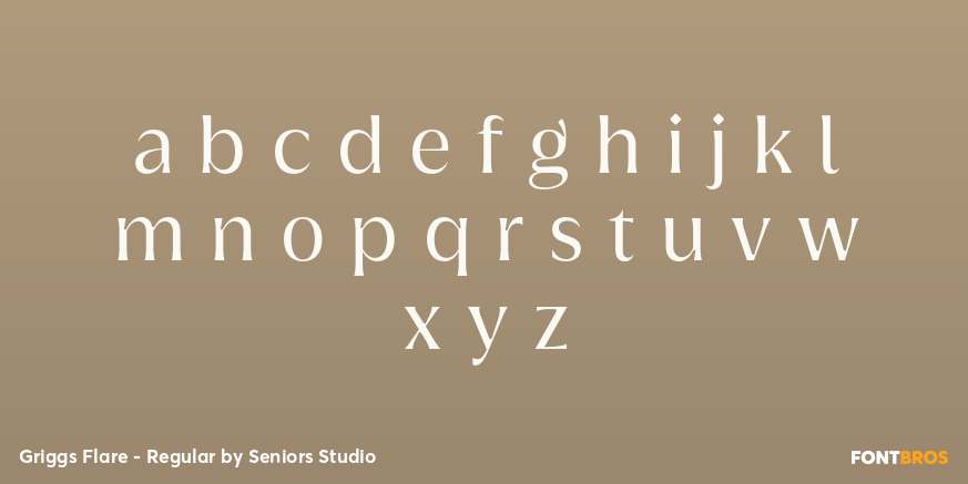 Griggs Flare - Regular Font Poster #1
