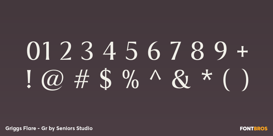 Griggs Flare - Gr Font Poster #1