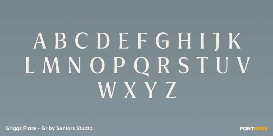 Griggs Flare - Gr Font Poster #2