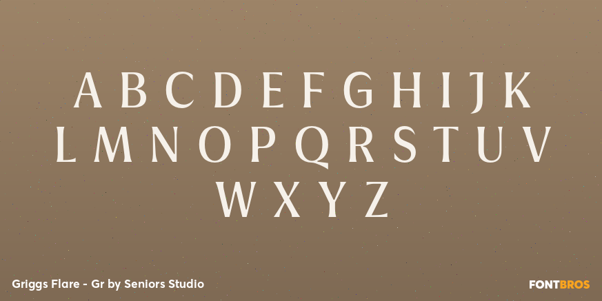 Griggs Flare - Gr Font Poster #1