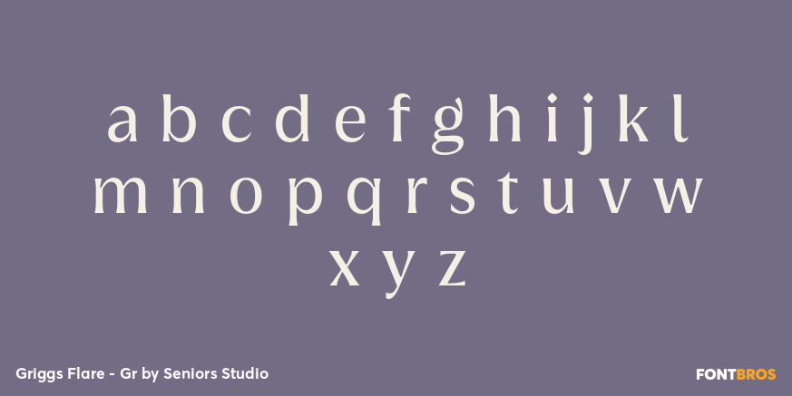 Griggs Flare - Gr Font Poster #1