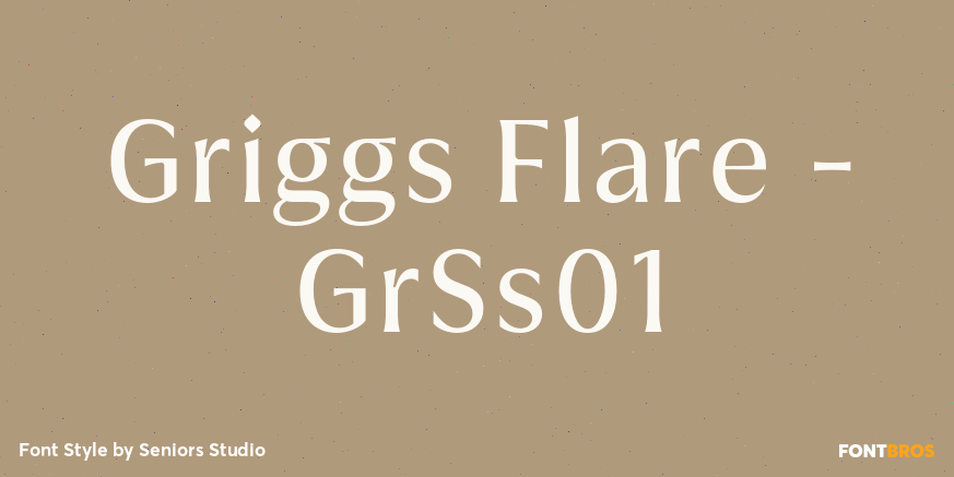 Griggs Flare - GrSs01 Font Poster #1