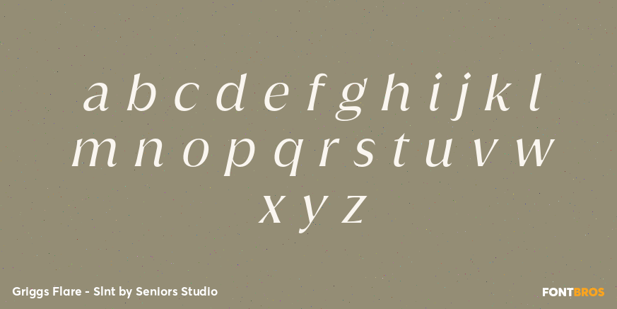 Griggs Flare - Slnt Font Poster #1