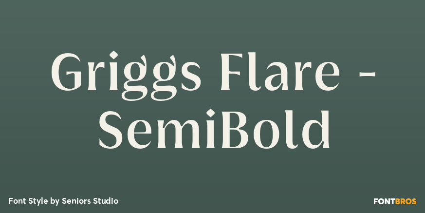 Griggs Flare - SemiBold Font Poster #1