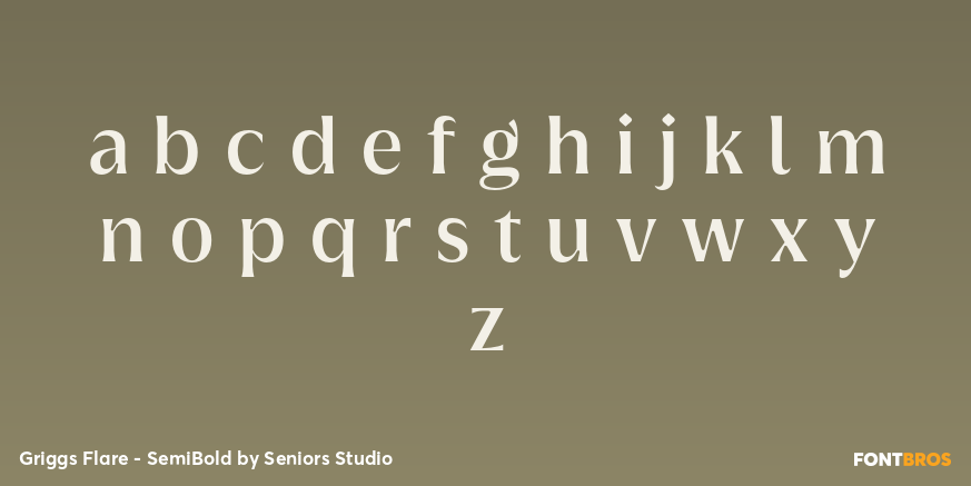 Griggs Flare - SemiBold Font Poster #1