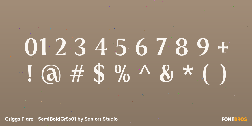 Griggs Flare - SemiBoldGrSs01 Font Poster #4