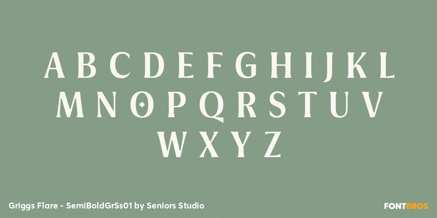 Griggs Flare - SemiBoldGrSs01 Font Poster #1