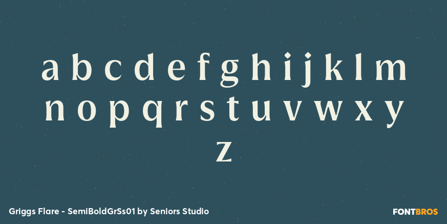 Griggs Flare - SemiBoldGrSs01 Font Poster #1