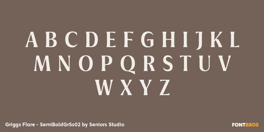 Griggs Flare - SemiBoldGrSs02 Font Poster #2