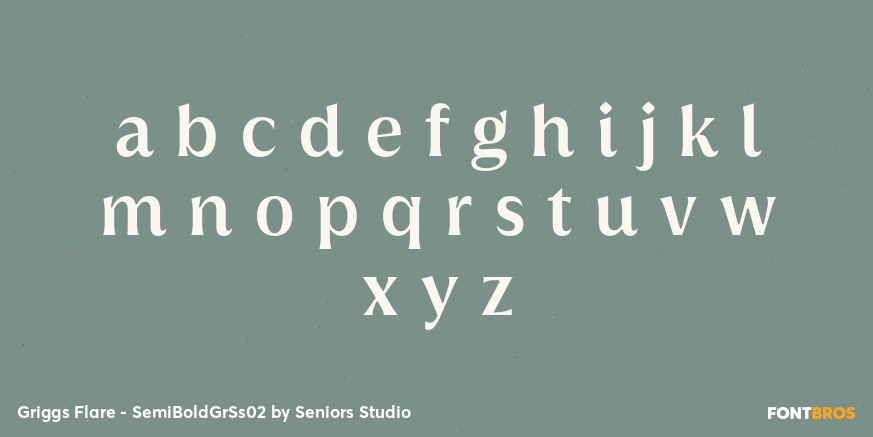 Griggs Flare - SemiBoldGrSs02 Font Poster #1